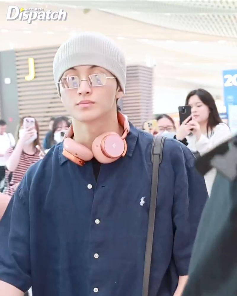 potret Mark NCT berangkat ke Jakarta (instagram.com/koreadispatch)